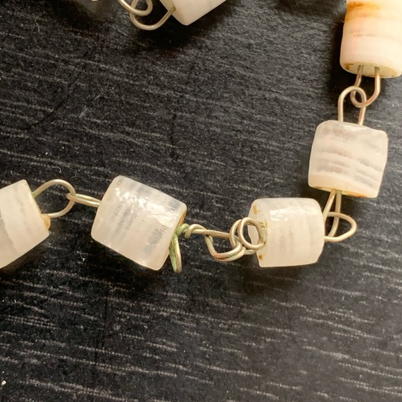 Vintage Mexican Quartz Tribal Mask Necklace - Picture 7 of 9